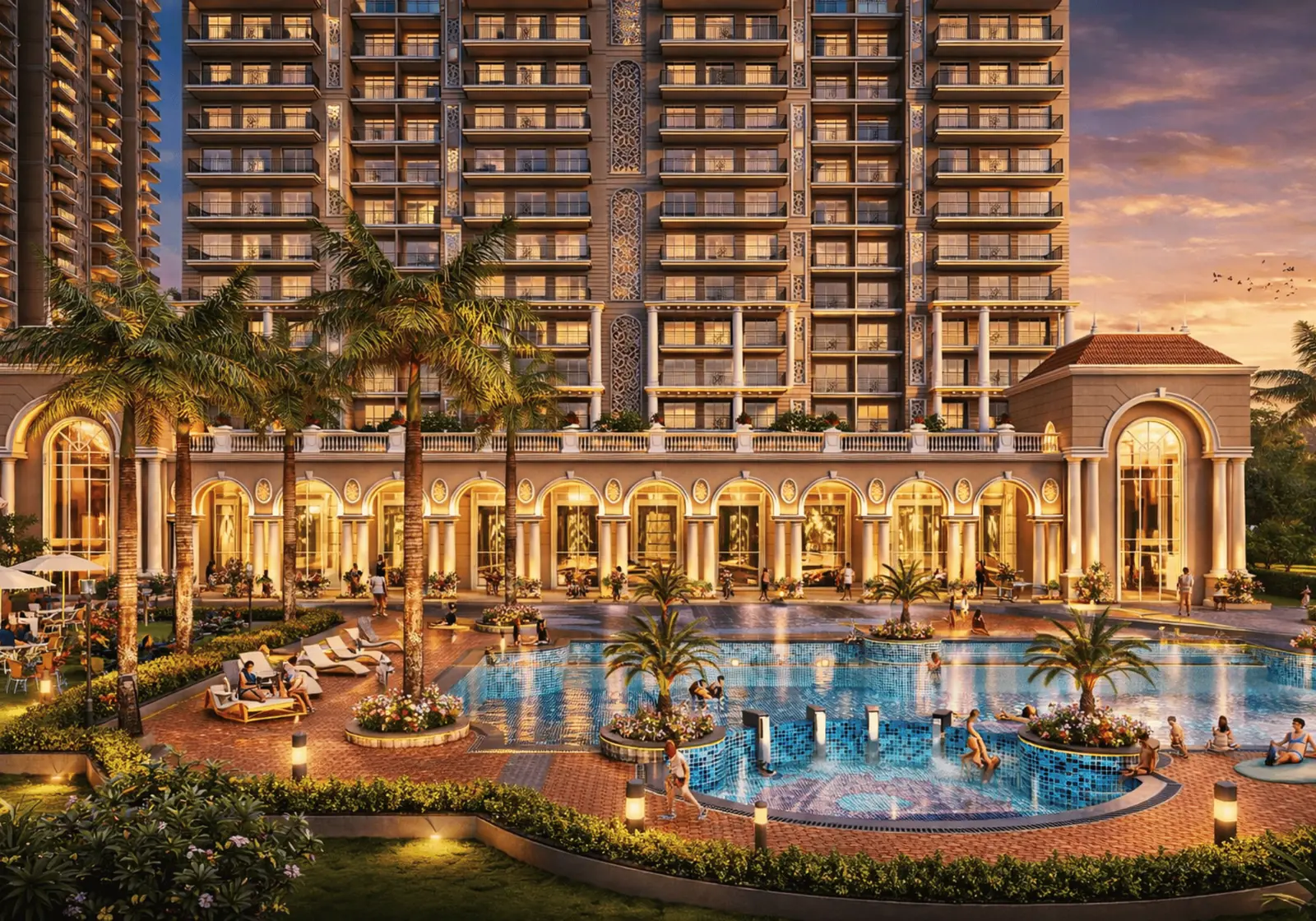 SG Orchard swimming pool and leisure area